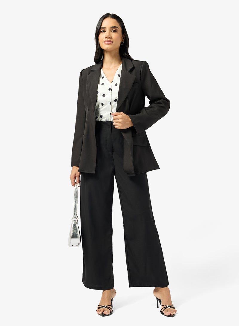 Ginger Cinched Waist Structured Blazer - Image 4